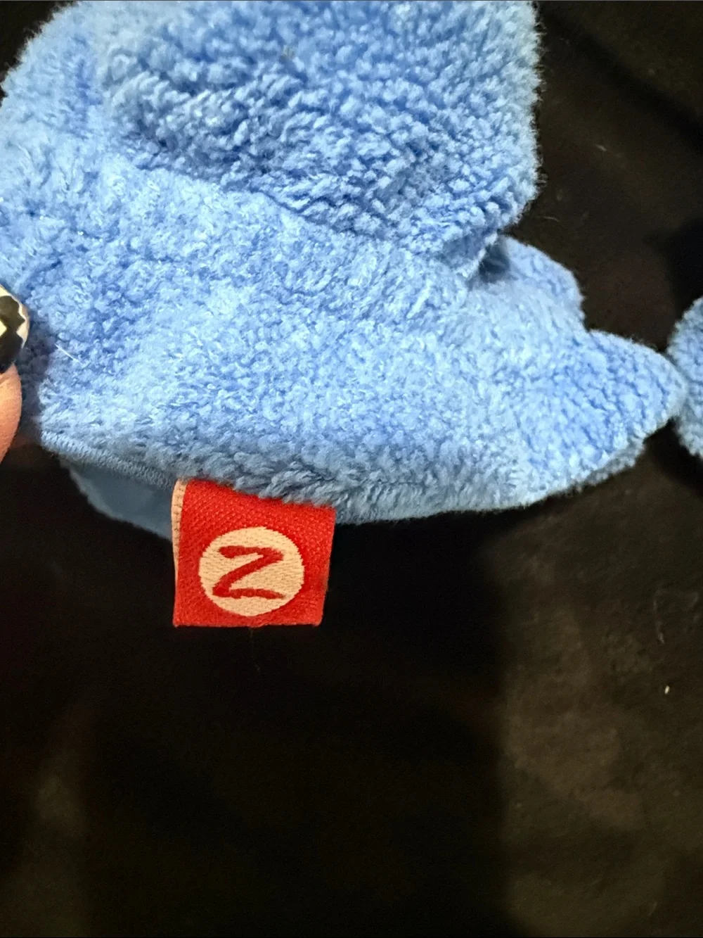 Zutano Light Blue Hoodie with Black Interior - Infant